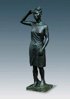 藏品(丘雲「臺灣原住民群像」—雅美族女性銅像)的圖片